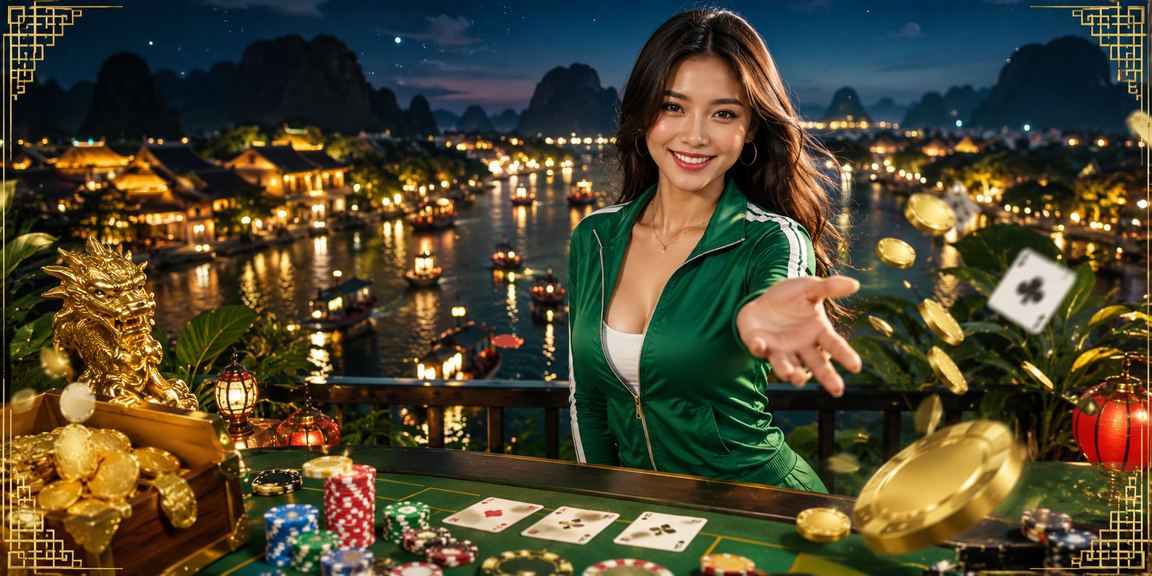 Người chơi baccarat tại Ninh Bình kiểm tra điều kiện tiền thưởng trên điện thoại bên khung cảnh thiên nhiên